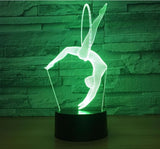 Sport Gymnastics 3D Illusion Led Table Lamp 7 Color Change LED Desk Light Lamp Gymnastics Decoration