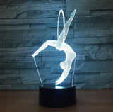 Sport Gymnastics 3D Illusion Led Table Lamp 7 Color Change LED Desk Light Lamp Gymnastics Decoration