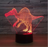 The dinosaur 3D Illusion Led Table Lamp 7 Color Change LED Desk Light Lamp The dinosaur Decoration