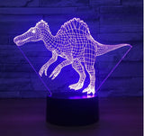 The dinosaur 3D Illusion Led Table Lamp 7 Color Change LED Desk Light Lamp The dinosaur Decoration