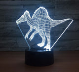 The dinosaur 3D Illusion Led Table Lamp 7 Color Change LED Desk Light Lamp The dinosaur Decoration