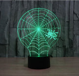 A spider's web 3D Illusion Led Table Lamp 7 Color Change LED Desk Light Lamp Spider Decoration