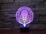 The lion king 3D Illusion Led Table Lamp 7 Color Change LED Desk Light Lamp The lion king Lion Decoration