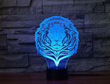 The lion king 3D Illusion Led Table Lamp 7 Color Change LED Desk Light Lamp The lion king Lion Decoration