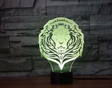 The lion king 3D Illusion Led Table Lamp 7 Color Change LED Desk Light Lamp The lion king Lion Decoration