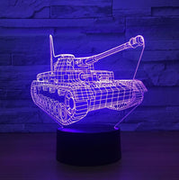 World of Tanks 3D Illusion Led Table Lamp 7 Color Change LED Desk Light Lamp World of Tanks gifts Tanks Decoration