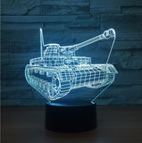 World of Tanks 3D Illusion Led Table Lamp 7 Color Change LED Desk Light Lamp World of Tanks gifts Tanks Decoration