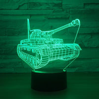 World of Tanks 3D Illusion Led Table Lamp 7 Color Change LED Desk Light Lamp World of Tanks gifts Tanks Decoration