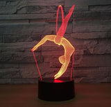 Gymnastics 3D Illusion Led Table Lamp 7 Color Change LED Desk Light Lamp Gymnastics Sports Decoration