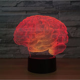 Human brain 3D Illusion Led Table Lamp 7 Color Change LED Desk Light Lamp Human brain Decoration Gifts