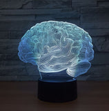 Human brain 3D Illusion Led Table Lamp 7 Color Change LED Desk Light Lamp Human brain Decoration Gifts