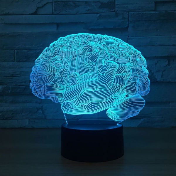 Human brain 3D Illusion Led Table Lamp 7 Color Change LED Desk Light Lamp Human brain Decoration Gifts