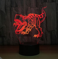 Dinosaur 3D Illusion Led Table Lamp 7 Color Change LED Desk Light Lamp Dinosaur Decoration Gifts