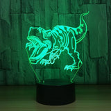 Dinosaur 3D Illusion Led Table Lamp 7 Color Change LED Desk Light Lamp Dinosaur Decoration Gifts