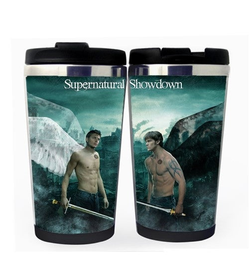 Supernatural Sam Dean Cup Stainless Steel 400ml Coffee Tea Cup Beer Stein Supernatural Birthday Gifts Christmas Gifts