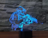 Call Of Duty soldier 3D Illusion Led Table Lamp 7 Color Change LED Desk Light Lamp Call Of Duty Birthday Gifts Christmas Gifts