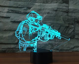 Call Of Duty soldier 3D Illusion Led Table Lamp 7 Color Change LED Desk Light Lamp Call Of Duty Birthday Gifts Christmas Gifts