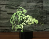 Call Of Duty soldier 3D Illusion Led Table Lamp 7 Color Change LED Desk Light Lamp Call Of Duty Birthday Gifts Christmas Gifts