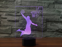 Playing basket 3D  Illusion Led Table Lamp 7 Color Change LED Desk Light Lamp basket Gifts Christmas Gifts