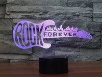 rock 3D Illusion Led Table Lamp 7 Color Change LED Desk Light Lamp rock Gifts Christmas Gifts