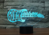 rock 3D Illusion Led Table Lamp 7 Color Change LED Desk Light Lamp rock Gifts Christmas Gifts