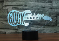 rock 3D Illusion Led Table Lamp 7 Color Change LED Desk Light Lamp rock Gifts Christmas Gifts