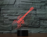 rock 3D Illusion Led Table Lamp 7 Color Change LED Desk Light Lamp rock Gifts Christmas Gifts