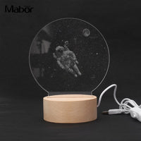 astronauts spaceman 3D Illusion Led Table Lamp LED Desk Light Lamp astronauts decroation Birthday Gifts Christmas Gifts