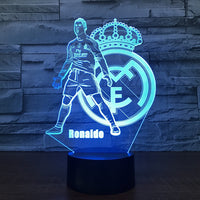 Ronaldo 3D Illusion Led Table Lamp 7 Color Change LED Desk Light Lamp Ronaldo Gifts