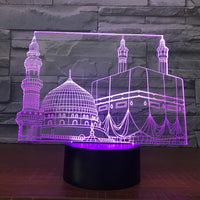 Christmas Castle 3D Illusion Led Table Lamp 7 Color Change LED Desk Light Lamp Castle Gifts