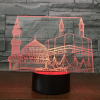 Christmas Castle 3D Illusion Led Table Lamp 7 Color Change LED Desk Light Lamp Castle Gifts