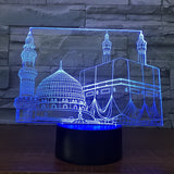 Christmas Castle 3D Illusion Led Table Lamp 7 Color Change LED Desk Light Lamp Castle Gifts