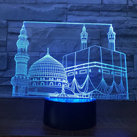 Christmas Castle 3D Illusion Led Table Lamp 7 Color Change LED Desk Light Lamp Castle Gifts