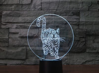 Cat 3D Illusion Led Table Lamp 7 Color Change LED Desk Light Lamp cat Children Gifts