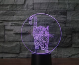 Cat 3D Illusion Led Table Lamp 7 Color Change LED Desk Light Lamp cat Children Gifts