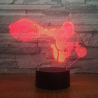 One Punch Man 3D Illusion Led Table Lamp 7 Color Change LED Desk Light Lamp One Punch Man  Christmas Gifts Birthday Gifts