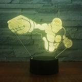 One Punch Man 3D Illusion Led Table Lamp 7 Color Change LED Desk Light Lamp One Punch Man  Christmas Gifts Birthday Gifts