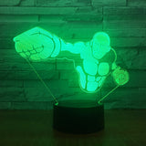 One Punch Man 3D Illusion Led Table Lamp 7 Color Change LED Desk Light Lamp One Punch Man  Christmas Gifts Birthday Gifts