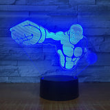 One Punch Man 3D Illusion Led Table Lamp 7 Color Change LED Desk Light Lamp One Punch Man  Christmas Gifts Birthday Gifts