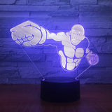 One Punch Man 3D Illusion Led Table Lamp 7 Color Change LED Desk Light Lamp One Punch Man  Christmas Gifts Birthday Gifts