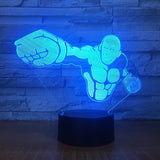 One Punch Man 3D Illusion Led Table Lamp 7 Color Change LED Desk Light Lamp One Punch Man  Christmas Gifts Birthday Gifts