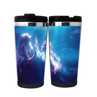 Mermaid Mug Stainless Steel 400ml Coffee Tea Cup Beer Stein Geek Mermaid Gifts