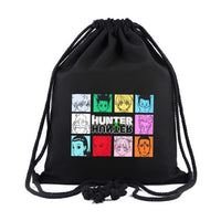 Hunter x Hunter Cotton Student Backpack School Bag Shopping Drawstring Bags