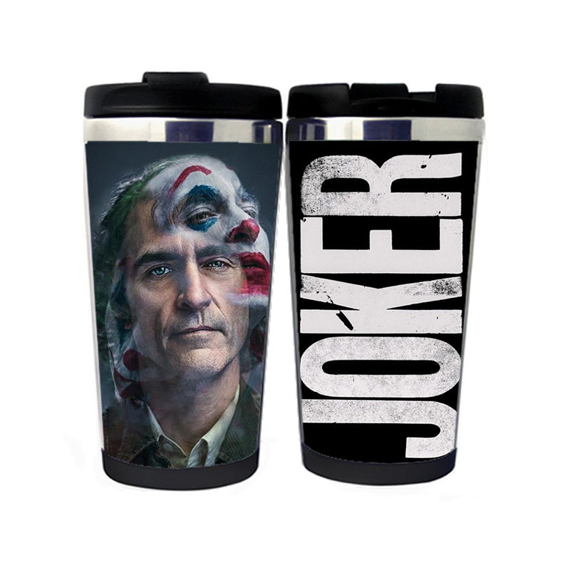 The Joker Mug Coffee Cup Tumbler Stainless Steel Camping Sports Drink ...