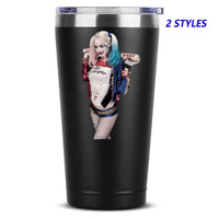 Harley Quinn Coffee Mug 20 OZ Stainless Steel Insulated Tumbler Beer Cup Funny Travel Mug Novelty Gift