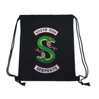 Riverdale Southside Serpents Top Backpack for Travel Drawstring School Bags Drawstring Bags Gym Bag