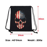 American Flag Skull Backpack